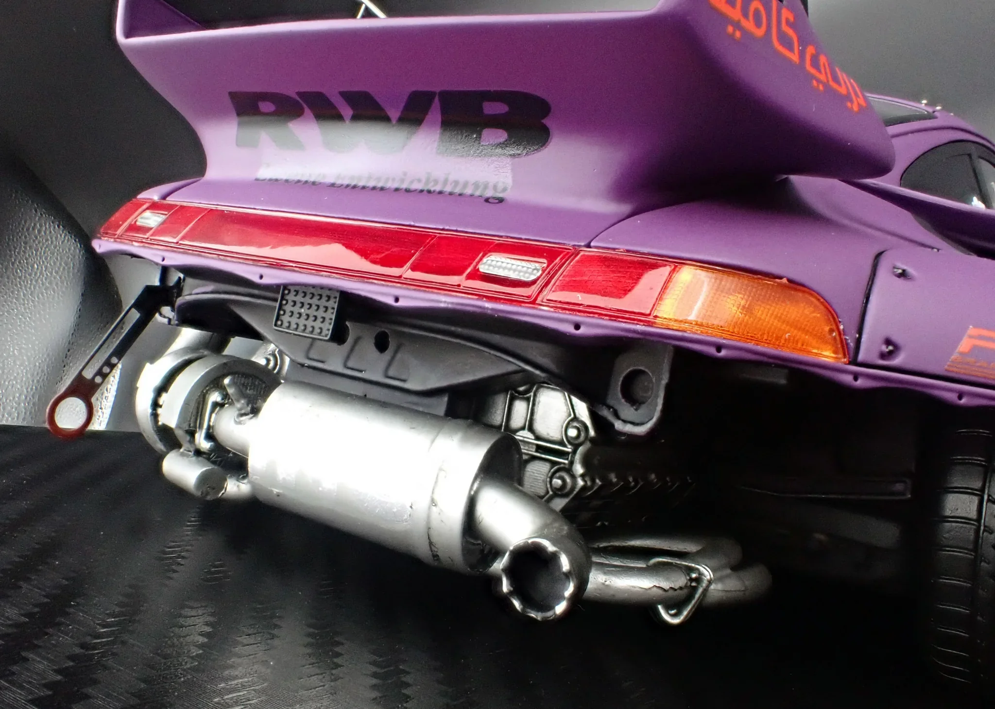 Ignition Model Porsche 993 RWB Widebody "Rotana" Matte Purple 1:18 - Image 15