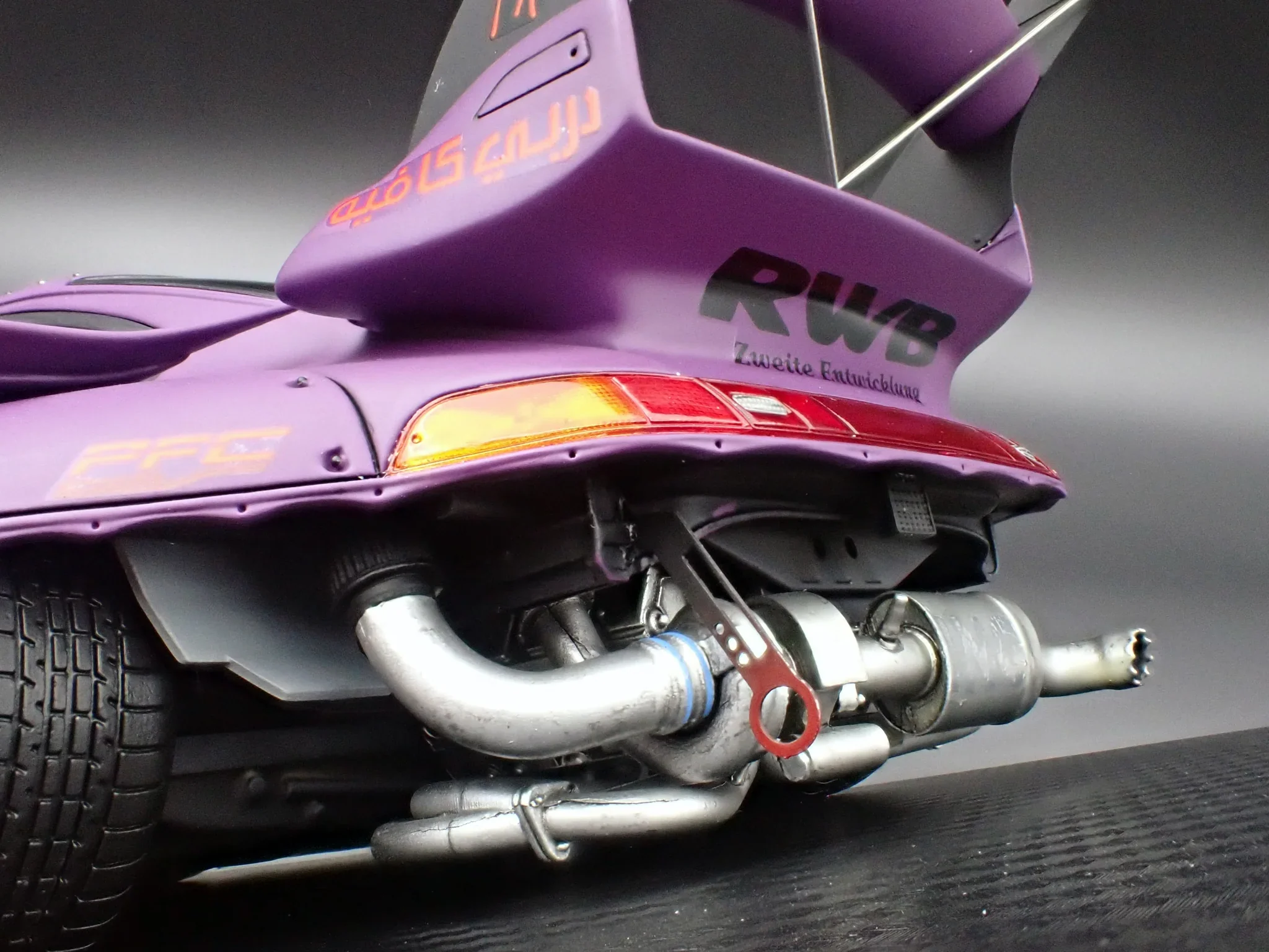 Ignition Model Porsche 993 RWB Widebody "Rotana" Matte Purple 1:18 - Image 16