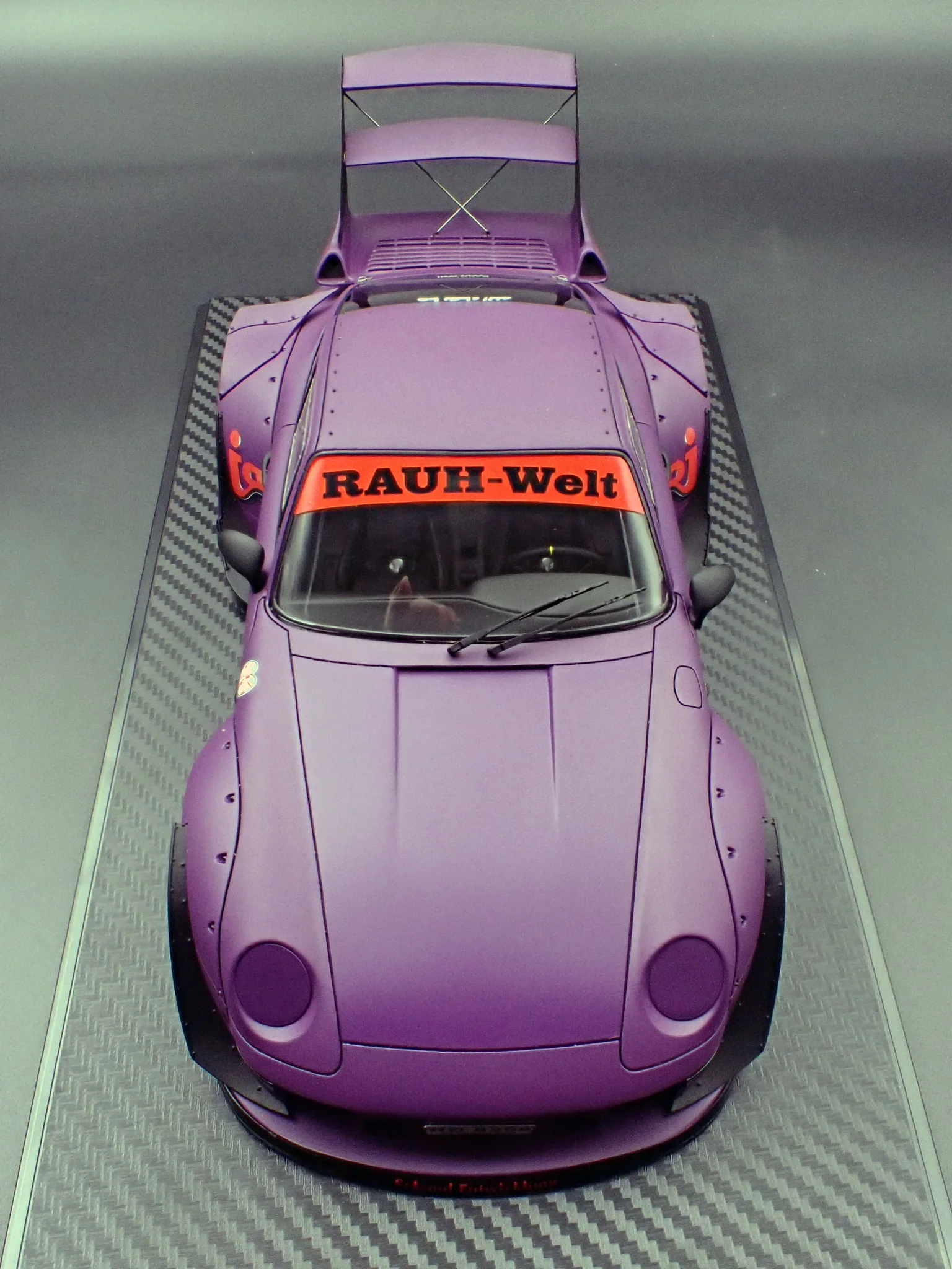 Ignition Model Porsche 993 RWB Widebody "Rotana" Matte Purple 1:18 - Image 20