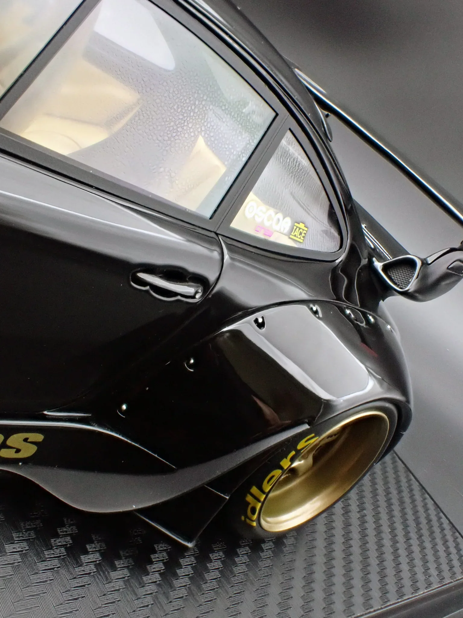 Ignition Model Porsche 993 RWB Widebody "Sopranos" Black 1:18 - Image 9