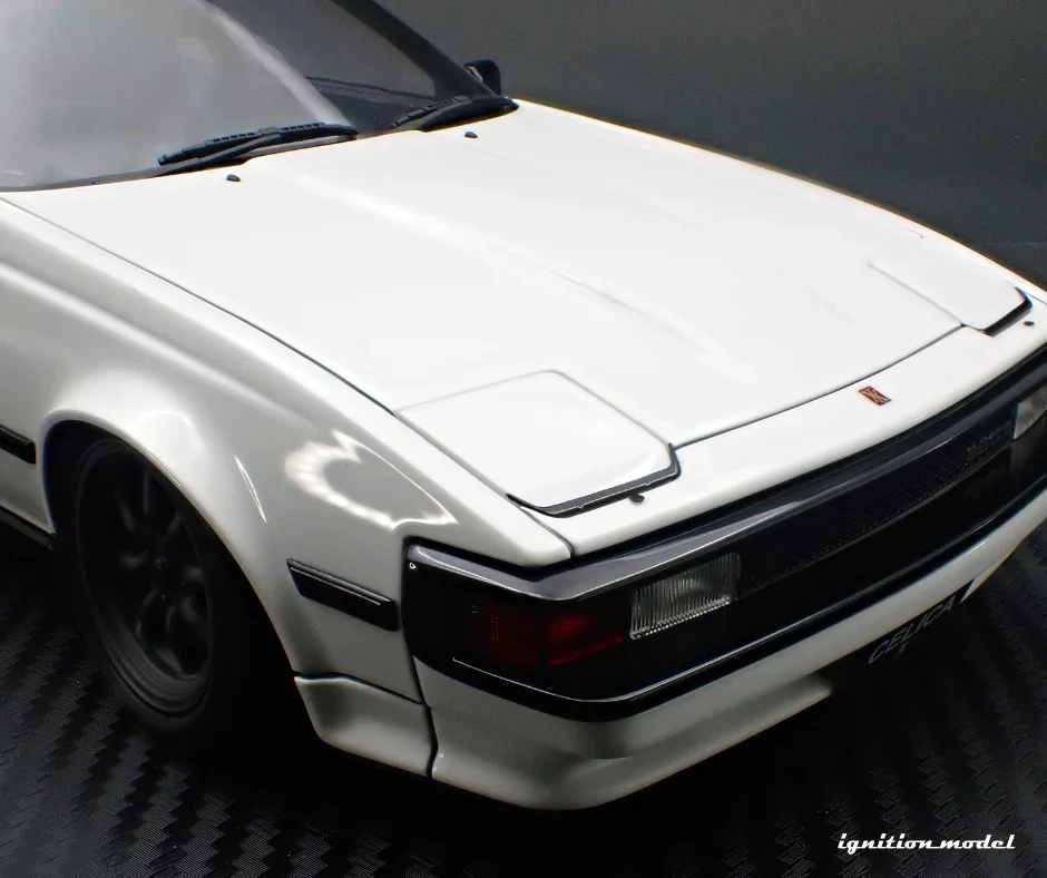 Ignition-Model Toyota Celica Supra Mk2 XX 2800 GT (A60) w/ Watanabe Wheels, White 1:18 - Image 21