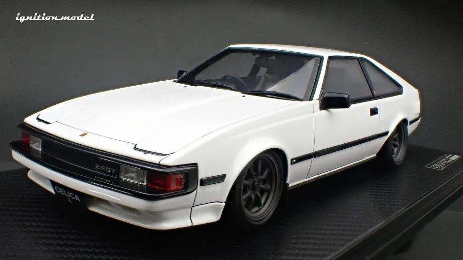 Ignition-Model Toyota Celica Supra Mk2 XX 2800 GT (A60) w/ Watanabe Wheels, White 1:18 - Image 5