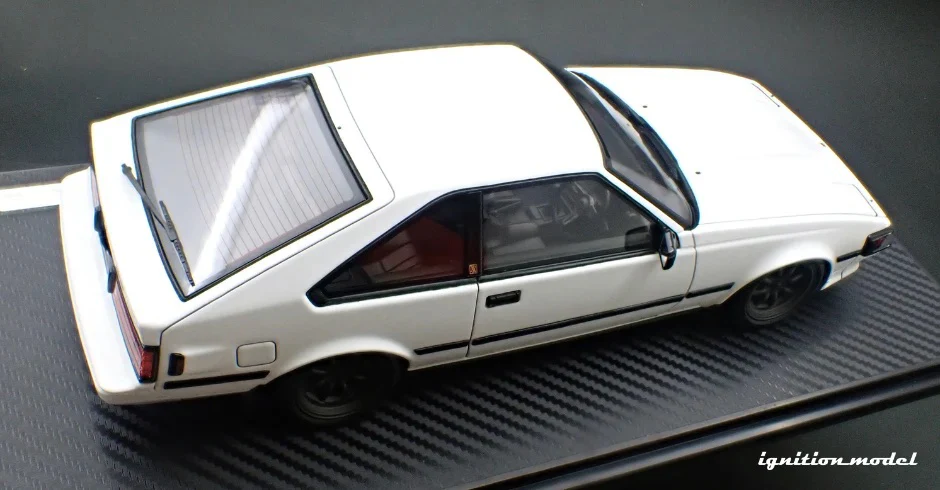 Ignition-Model Toyota Celica Supra Mk2 XX 2800 GT (A60) w/ Watanabe Wheels, White 1:18 - Image 6