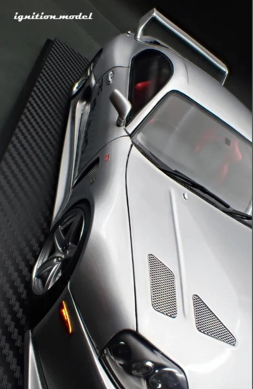 Ignition-Model Toyota Supra Mk4 (A80) TRD 3000GT Silver 1:18 - Image 11