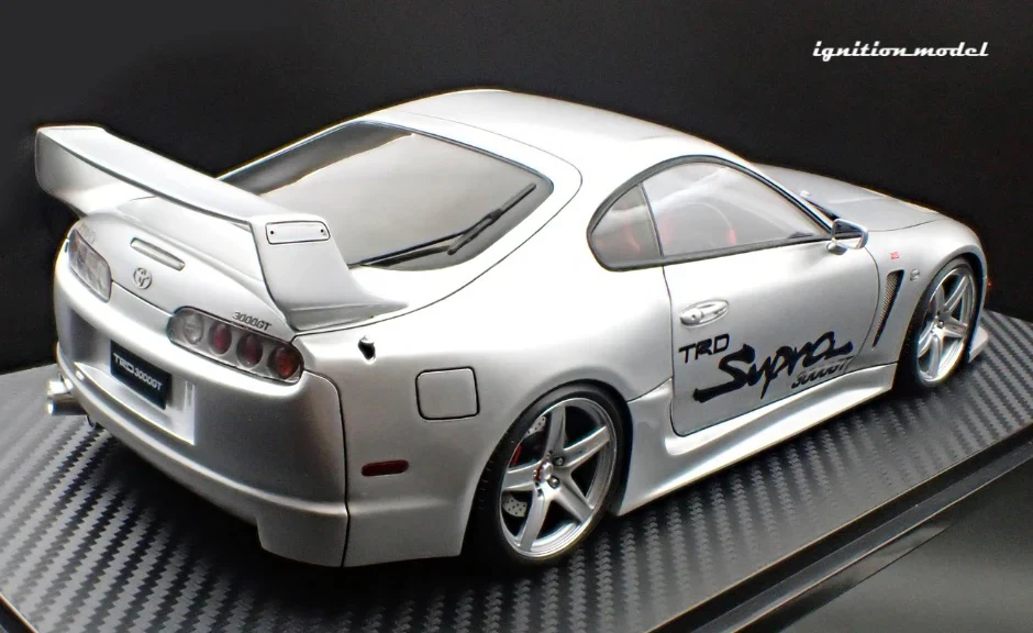 Ignition-Model Toyota Supra Mk4 (A80) TRD 3000GT Silver 1:18 - Image 5