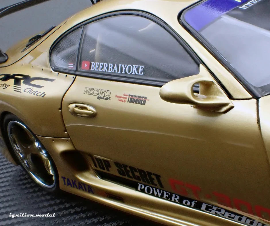 Ignition-Model Toyota Supra Mk4 (A80) Top Secret GT300 Gold 1:18 - Image 13