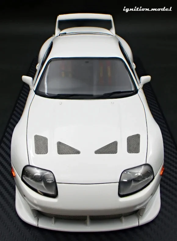 Ignition-Model Toyota Supra Mk4 (A80) TRD 3000GT (BBS LMs) White 1:18 - Image 9