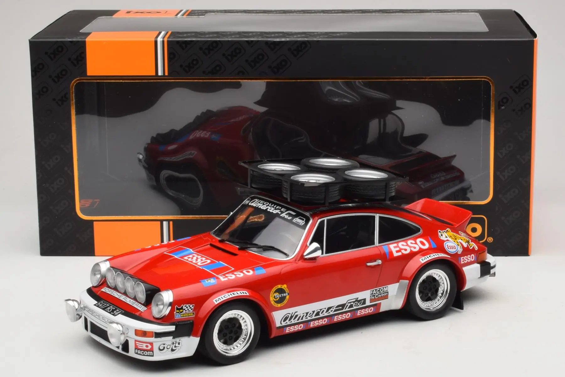 Ixo 1980 Porsche 911 SC Gr.4 Rallye Monte Carlo 1980 Red 1:18 - Image 6