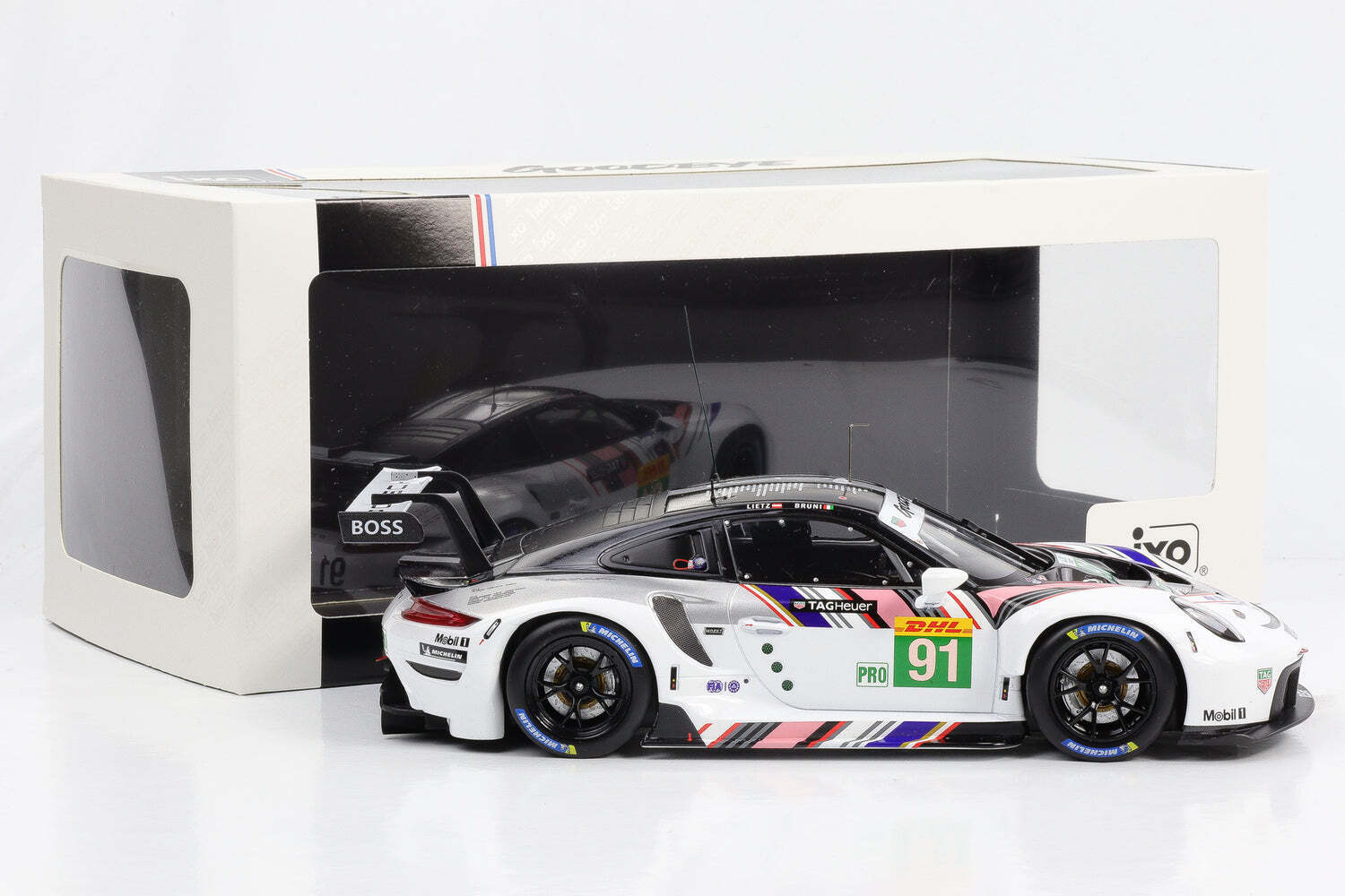 Ixo 2018 Porsche 911 991.2 GT3 RSR-19 No 91 Goodbye Team Porsche GT WEC 8hr 2022 1:18 - Image 8