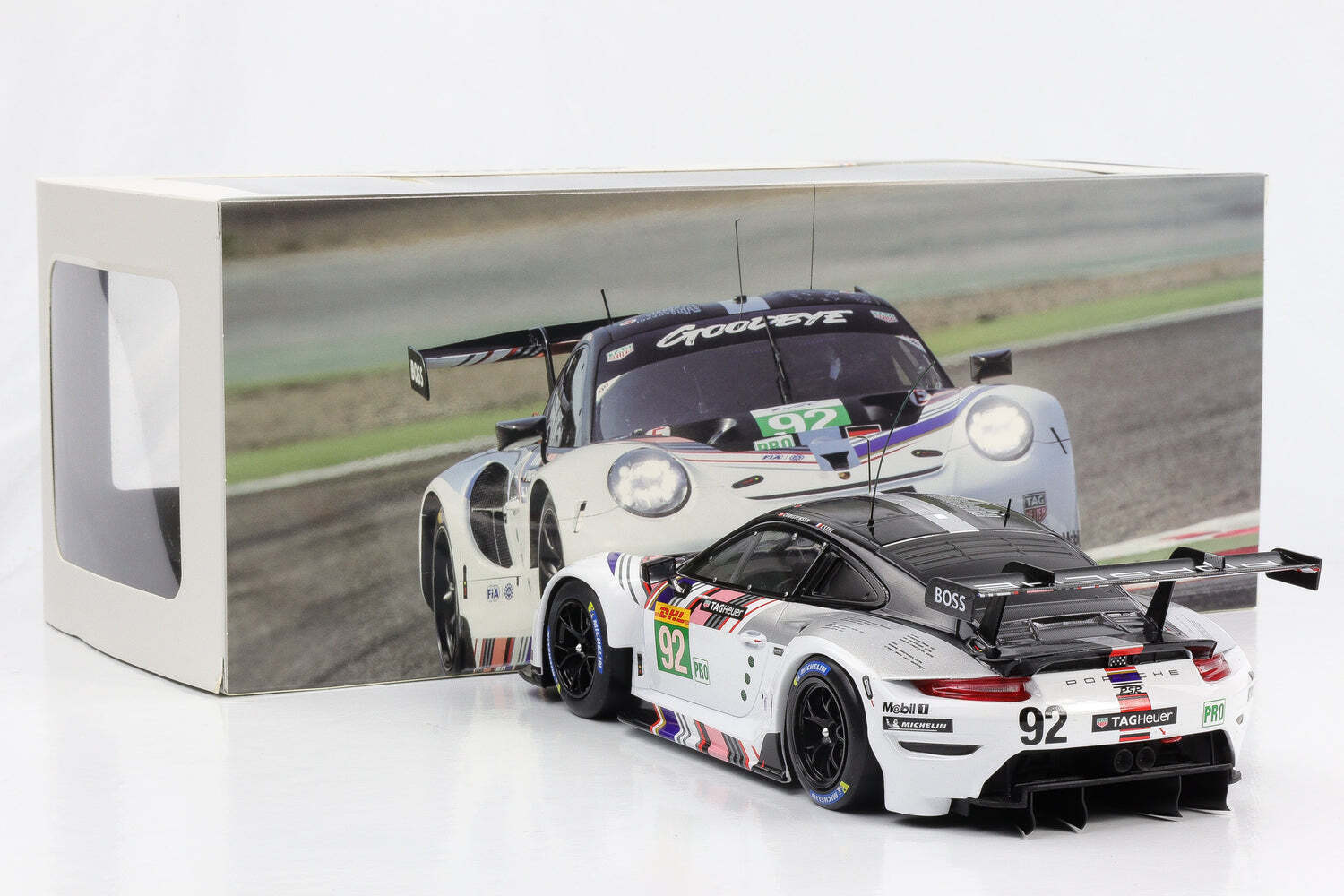Ixo 2018 Porsche 911 991.2 GT3 RSR-19 No 92 Goodbye Team Porsche GT WEC 8hr 2022 1:18 - Image 4