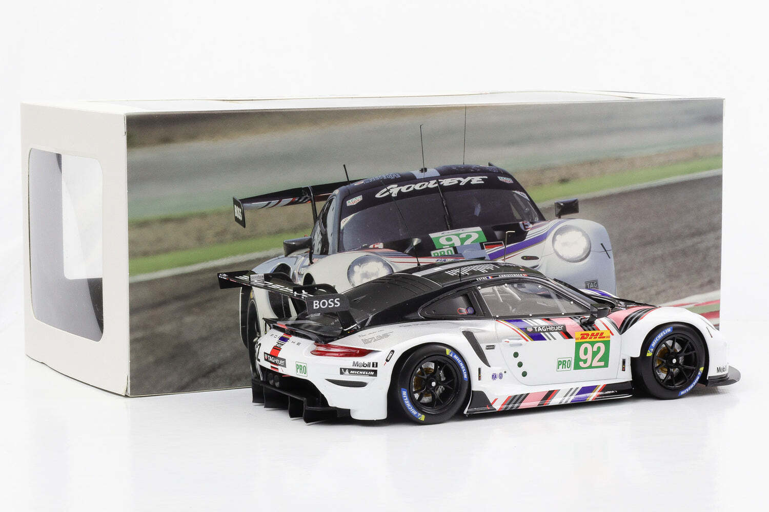 Ixo 2018 Porsche 911 991.2 GT3 RSR-19 No 92 Goodbye Team Porsche GT WEC 8hr 2022 1:18 - Image 5