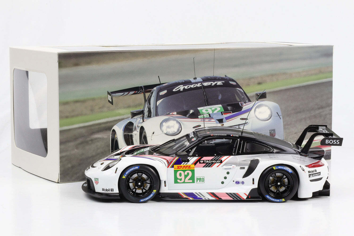 Ixo 2018 Porsche 911 991.2 GT3 RSR-19 No 92 Goodbye Team Porsche GT WEC 8hr 2022 1:18 - Image 8