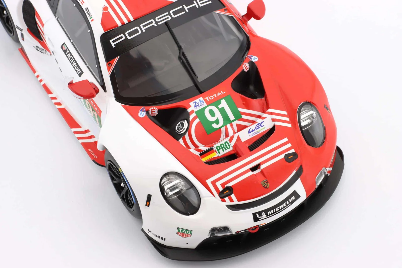 Ixo Porsche 911 991.2 GT3 RSR #91 24hr Le Mans 2020 917 Tribute Design 1:18 - Image 6
