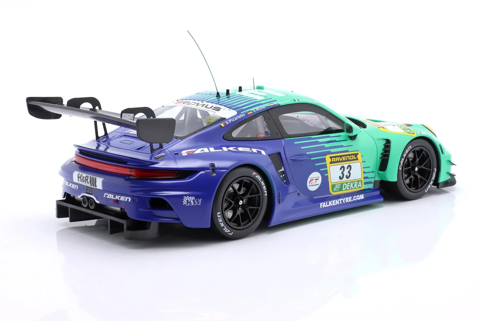 Ixo Porsche 911 992 GT3 R Team Falken Motorsports #33 24hr Nurburgring 2024 1:18 - Image 2