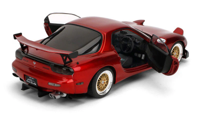 Jada Pink Slips 1999 Mazda RX7 Type RS (FD3S) Metallic Red 1:18 - Image 5