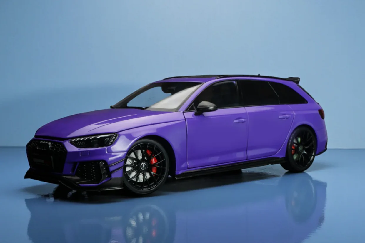 Kengfai KiloWorks 2020 Audi RS4 Avant B9 Darwin Pro Violet Purple Metallic 1:18 - Image 3