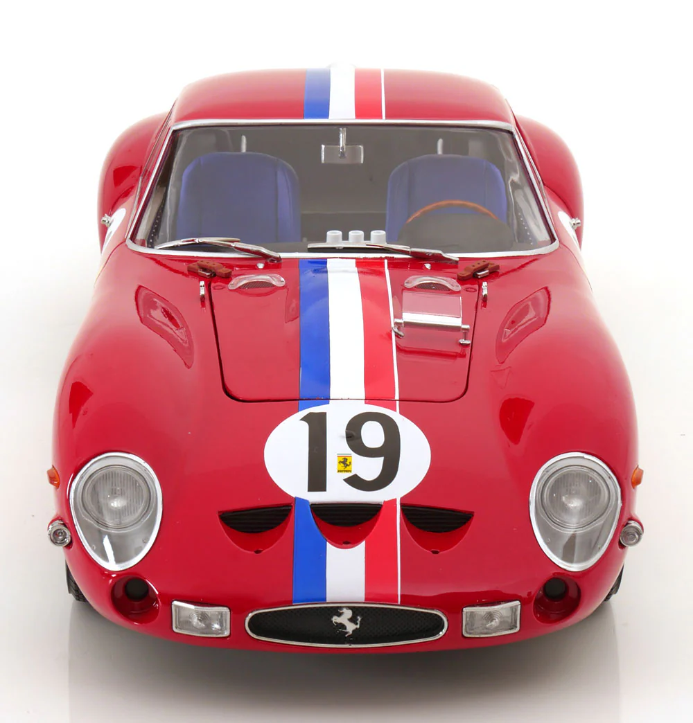 KK Scale 1962 Ferrari 250 GTO #19 24hr Le Mans 1962 Red 1:12 - Image 6