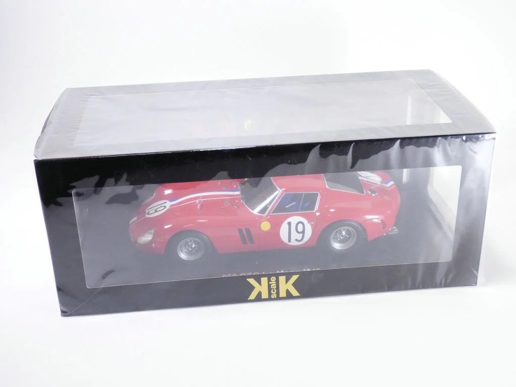 KK Scale 1962 Ferrari 250 GTO #19 24hr Le Mans 1962 Red 1:18 - Image 7