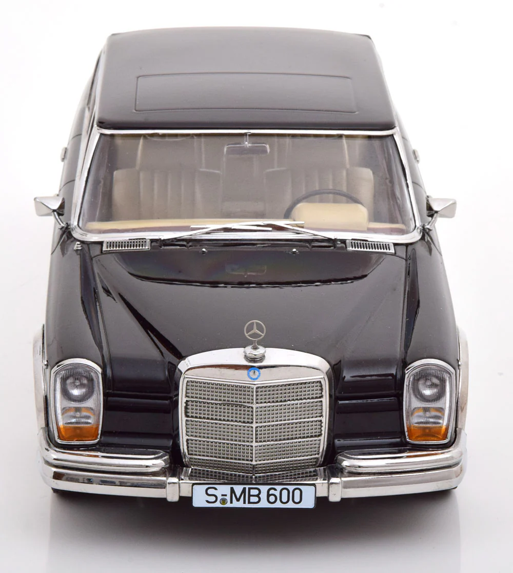 KK Scale 1963 Mercedes-Benz S-Class 600 Pullman SWB (W100) Sedan Black 1:18 - Image 5