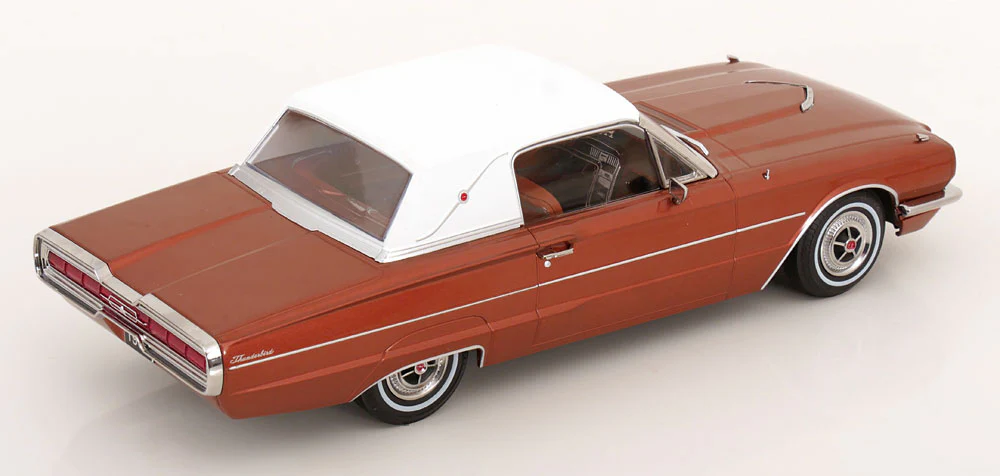 KK Scale 1966 Ford Thunderbird Coupe Copper Metallic 1:18 - Image 2