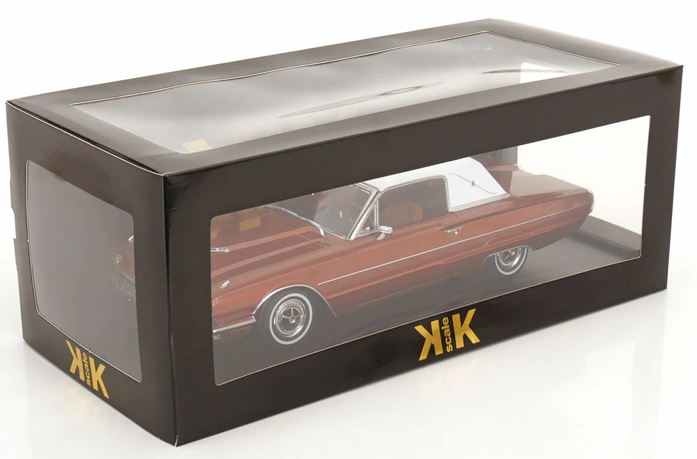 KK Scale 1966 Ford Thunderbird Coupe Copper Metallic 1:18 - Image 6