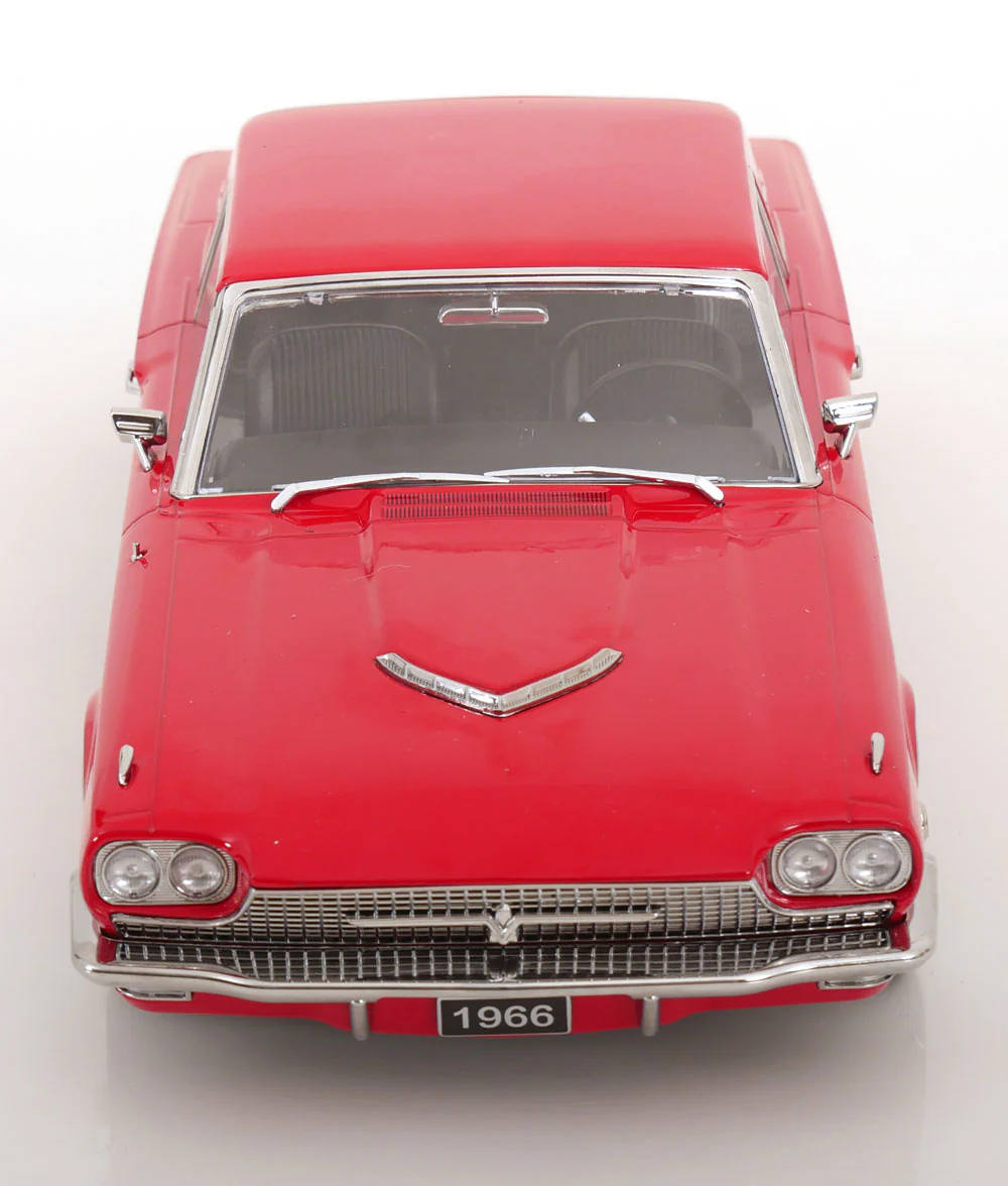 KK Scale 1966 Ford Thunderbird Hardtop Coupe Red 1:18 - Image 4