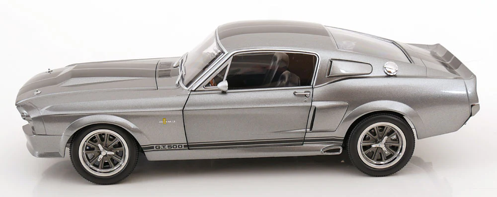 KK Scale 1967 Ford Mustang Shelby GT500 "Eleanor" Grey w/ Black Stripes 1:12 - Image 3