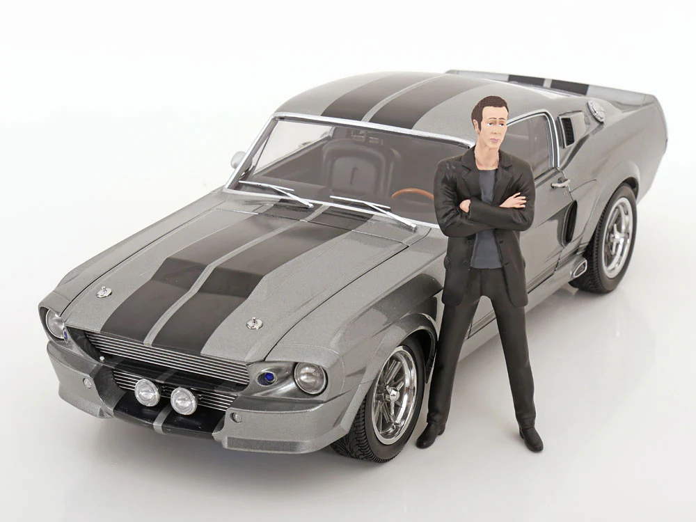 KK Scale 1967 Ford Mustang Shelby GT500 "Eleanor" Grey w/ Black Stripes 1:12 - Image 9