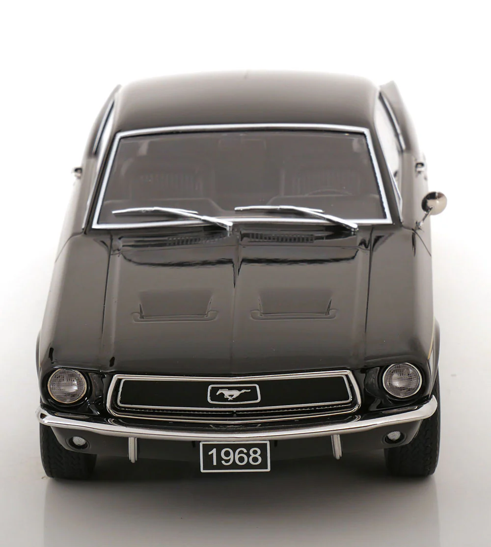 KK Scale 1968 Ford Mustang GT Fastback Black 1:18 - Image 4
