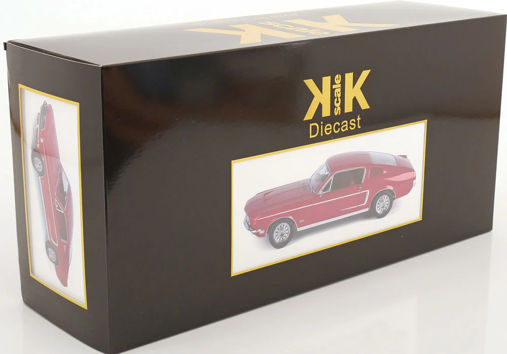 KK Scale 1968 Ford Mustang GT Fastback Red 1:12 - Image 8