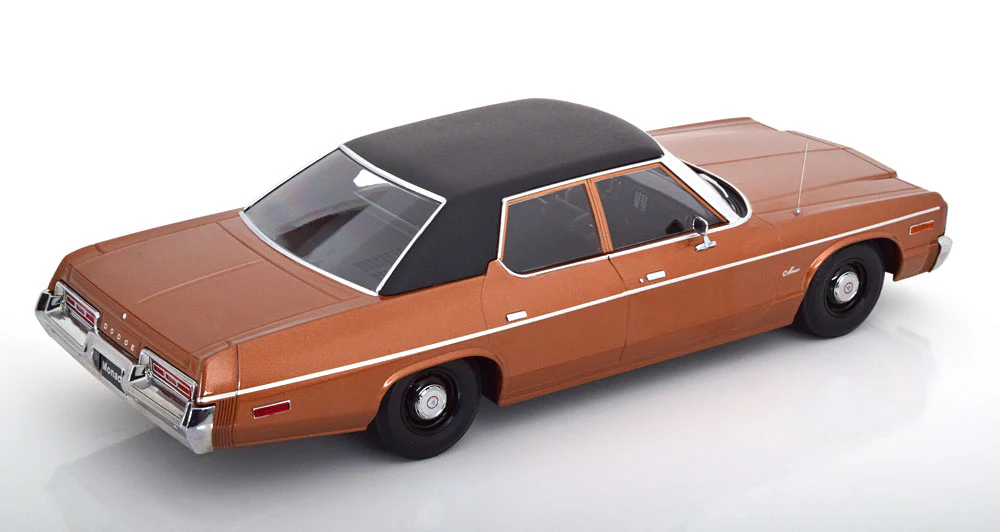 KK Scale 1974 Dodge Monaco Brown Metallic 1:18 - Image 2