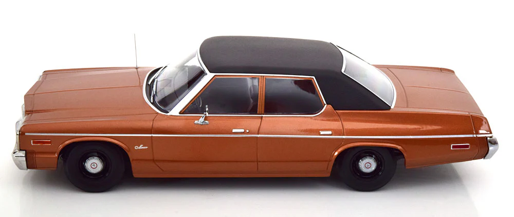 KK Scale 1974 Dodge Monaco Brown Metallic 1:18 - Image 3