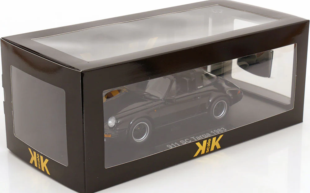 KK Scale 1983 Porsche 911 SC Targa w/ Removable Roof G Series Black 1:18 - Image 8