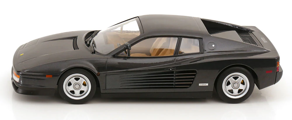 KK Scale 1984 Ferrari Testarossa Monospecchio (1st Miami Vice) Anthracite 1:18 - Image 3