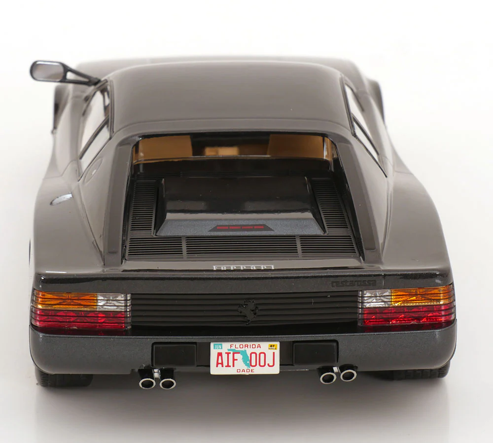 KK Scale 1984 Ferrari Testarossa Monospecchio (1st Miami Vice) Anthracite 1:18 - Image 5