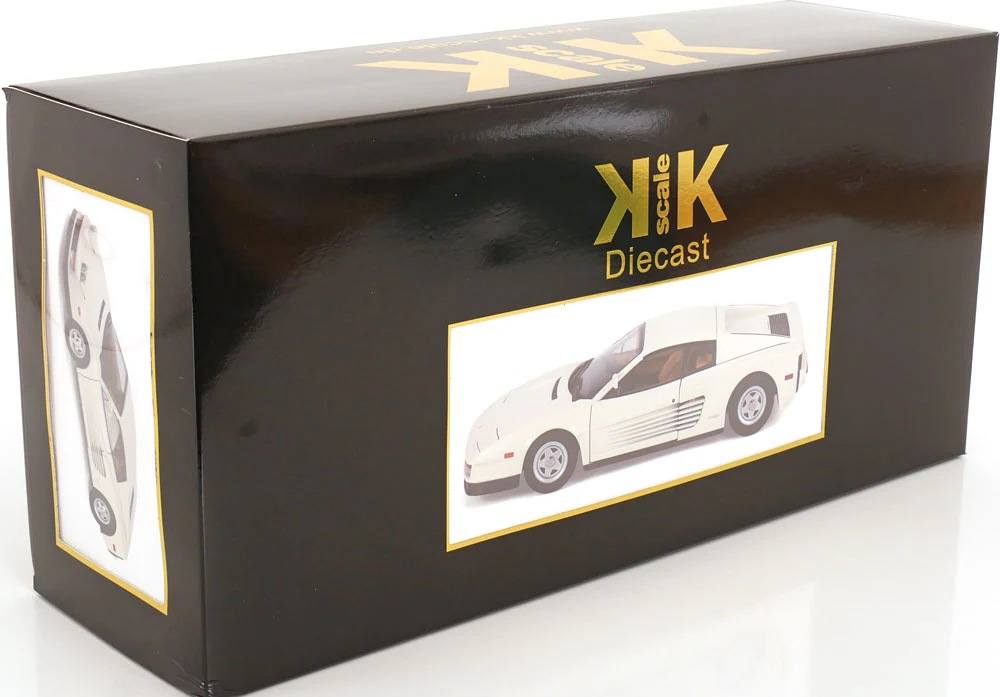KK Scale 1984 Ferrari Testarossa White Monospecchio US-Version 1:12 - Image 11