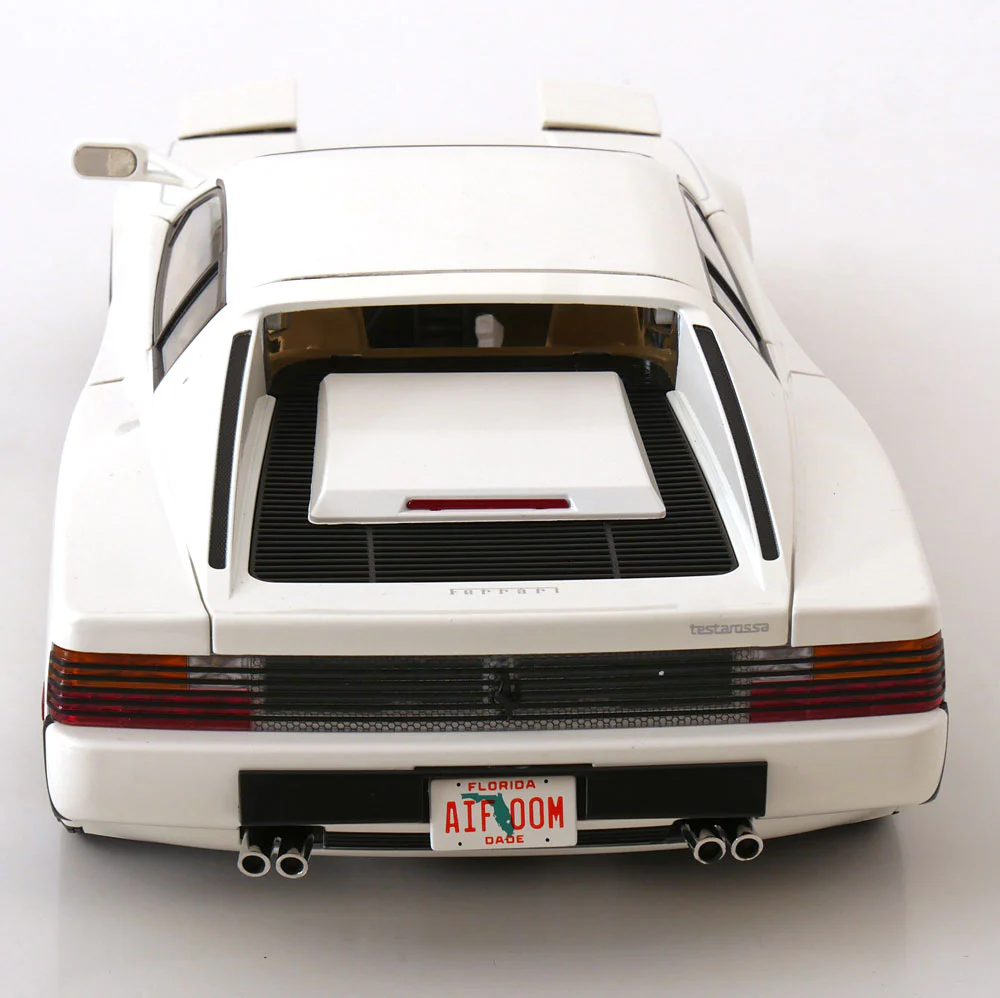 KK Scale 1984 Ferrari Testarossa White Monospecchio US-Version 1:12 - Image 8