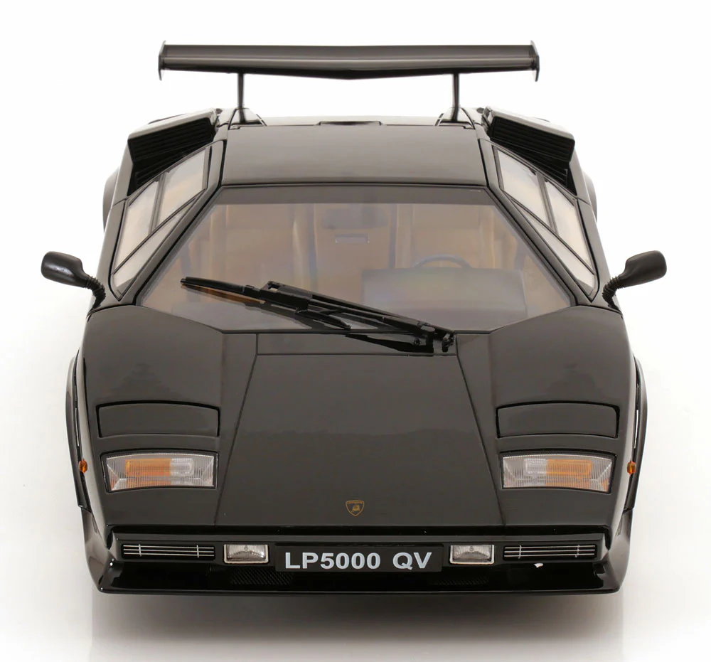 KK Scale 1985 Lamborghini Countach LP 5000S QV Black 1:12 - Image 6