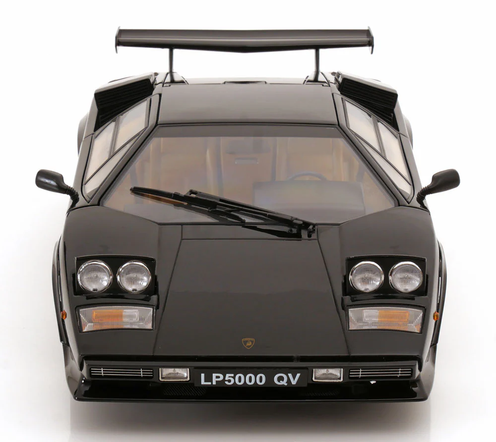 KK Scale 1985 Lamborghini Countach LP 5000S QV Black 1:12 - Image 7