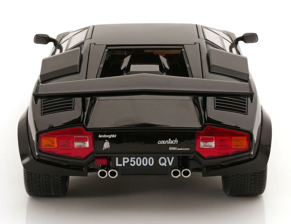 KK Scale 1985 Lamborghini Countach LP 5000S QV Black 1:12 - Image 8