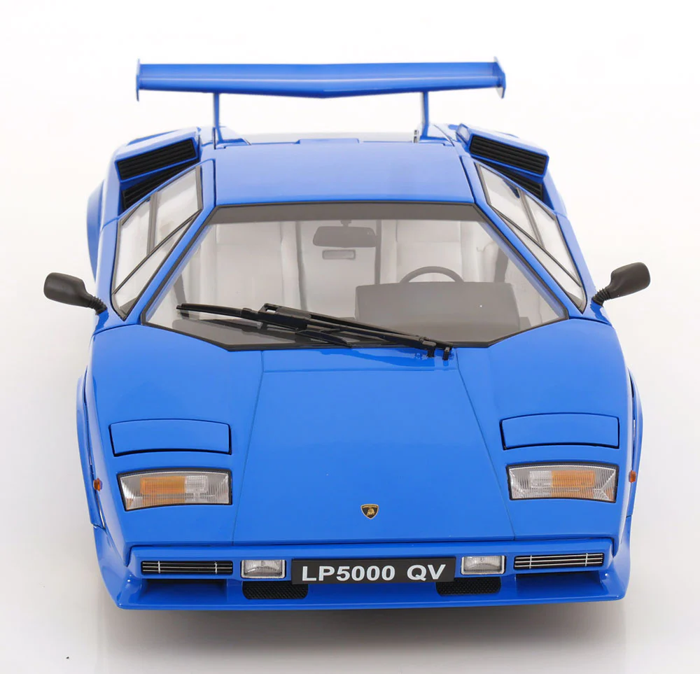 KK Scale 1985 Lamborghini Countach LP 5000S QV Blue 1:12 - Image 6