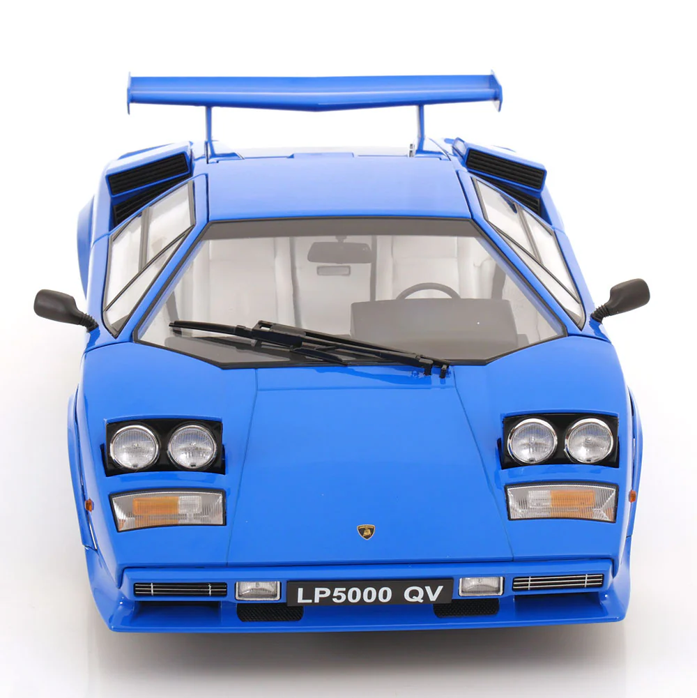 KK Scale 1985 Lamborghini Countach LP 5000S QV Blue 1:12 - Image 7