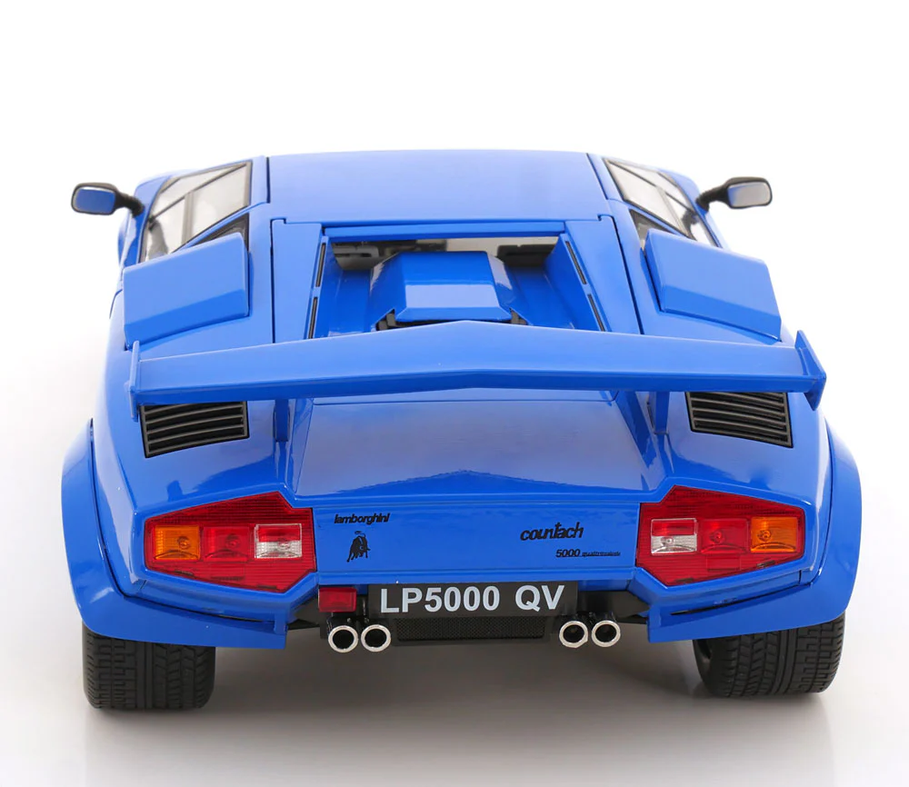 KK Scale 1985 Lamborghini Countach LP 5000S QV Blue 1:12 - Image 8