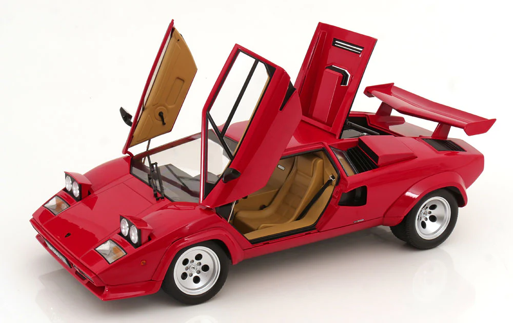 KK Scale 1985 Lamborghini Countach LP 5000S QV Red 1:12 - Image 2