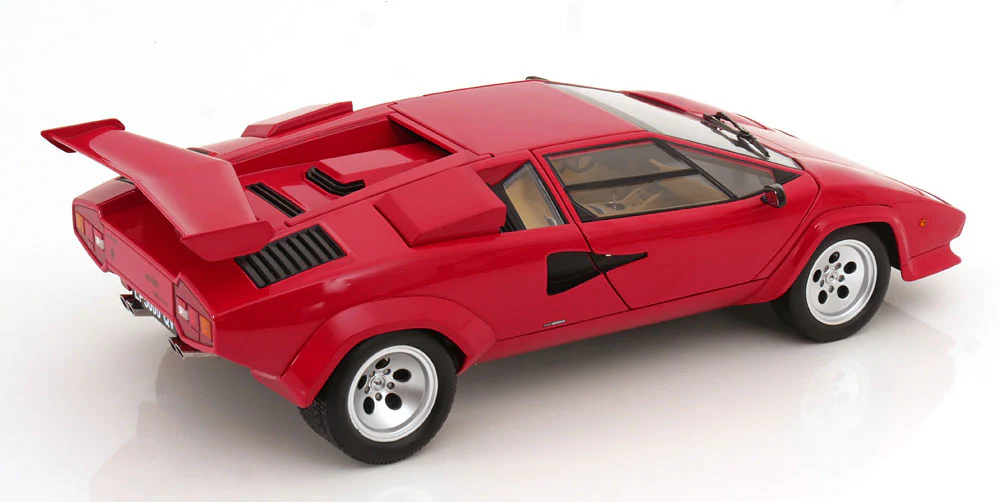 KK Scale 1985 Lamborghini Countach LP 5000S QV Red 1:12 - Image 4
