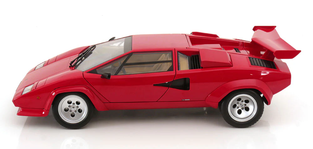 KK Scale 1985 Lamborghini Countach LP 5000S QV Red 1:12 - Image 5