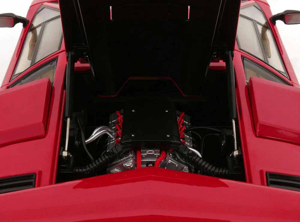 KK Scale 1985 Lamborghini Countach LP 5000S QV Red 1:12 - Image 9