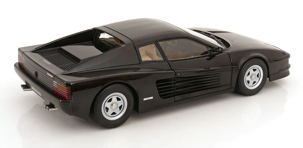 KK Scale 1986 Ferrari Testarossa Black Monospecchio European Version 1:12 - Image 2
