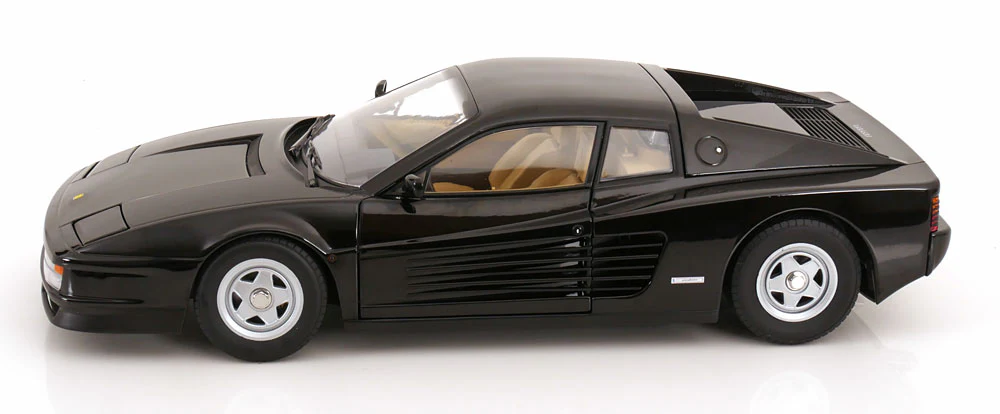 KK Scale 1986 Ferrari Testarossa Black Monospecchio European Version 1:12 - Image 5
