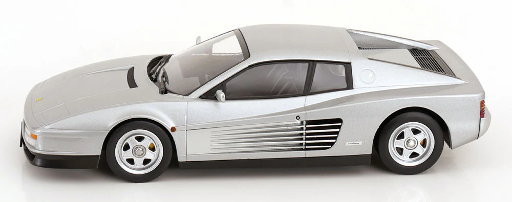 KK Scale 1986 Ferrari Testarossa European Version Silver 1:18 - Image 3